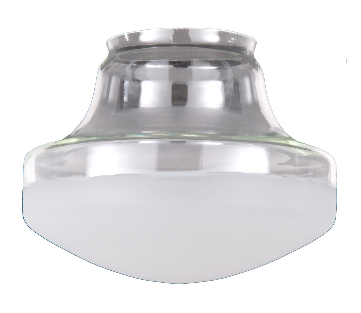 12 Inch Special Half-Frost Industrial Style Pendant Shade, 6 Inch Lip Fitter