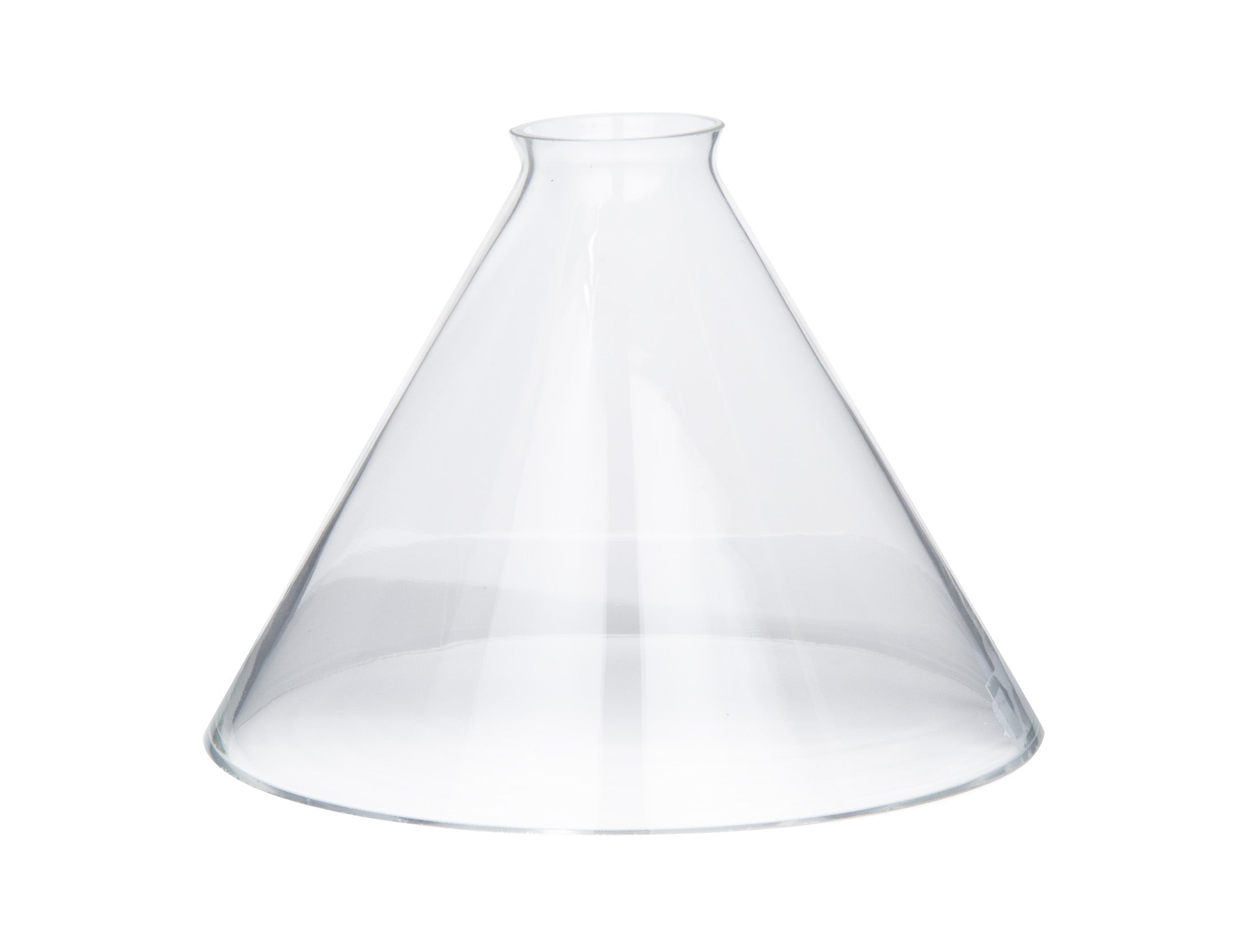 9 Clear Glass Deep Cone Shade, 2 1/4 inch lip fitter (08808C) - Antique  Lamp Supply - Quality Lamp Parts Since 1952