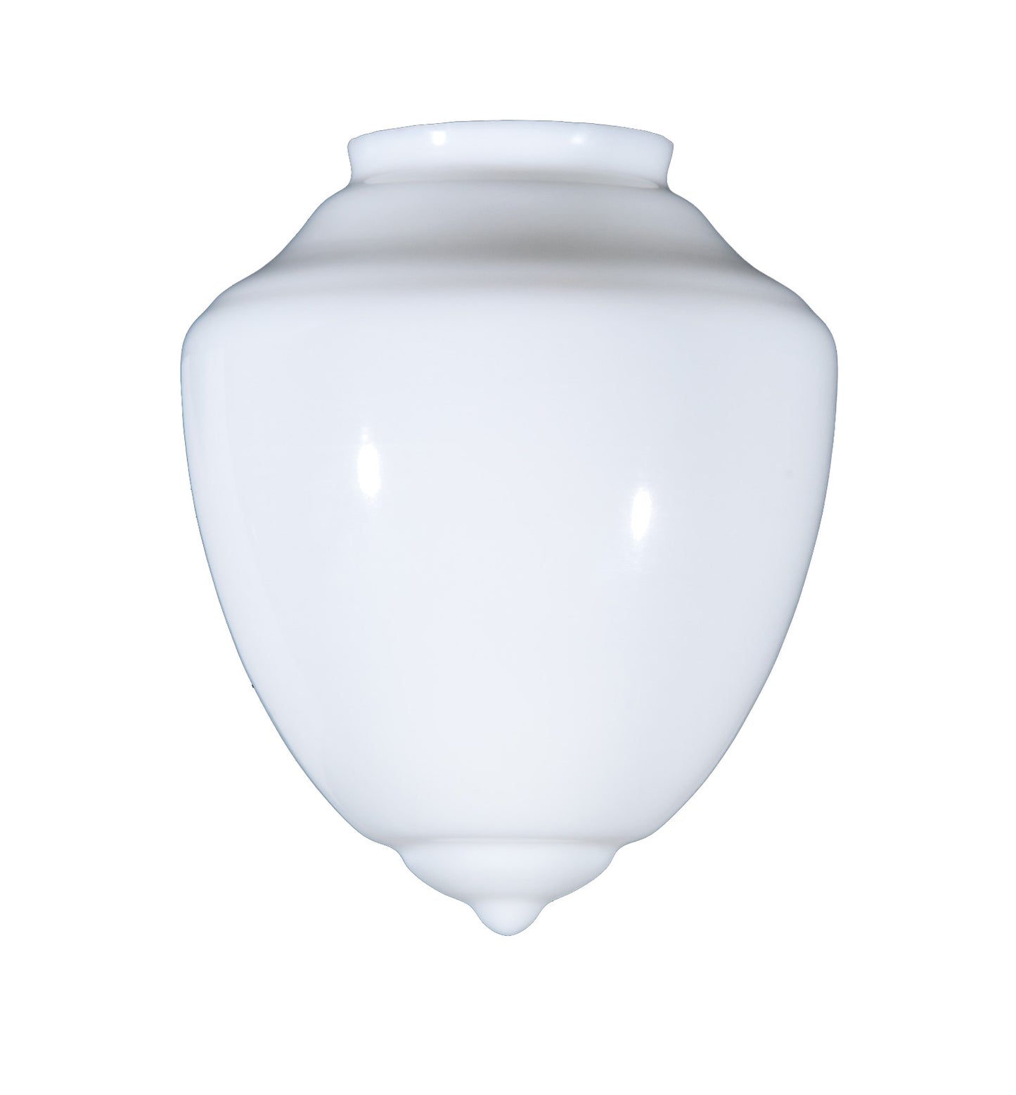 8" Opal Pendant Shade, Art Deco Style, 4 inch lip fitter