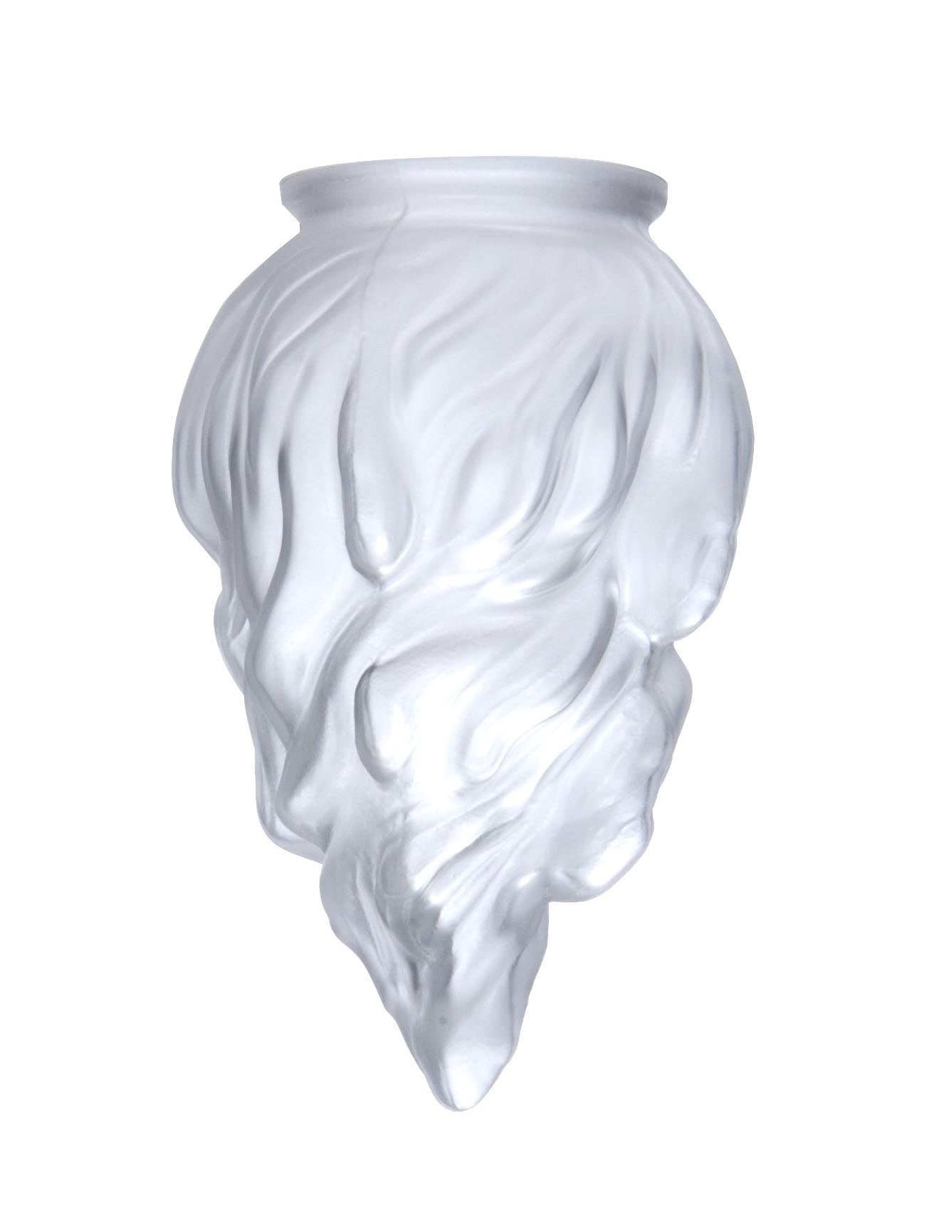 7 1/4" Satin Crystal Stalactite, 3-1/4 inch lip fitter