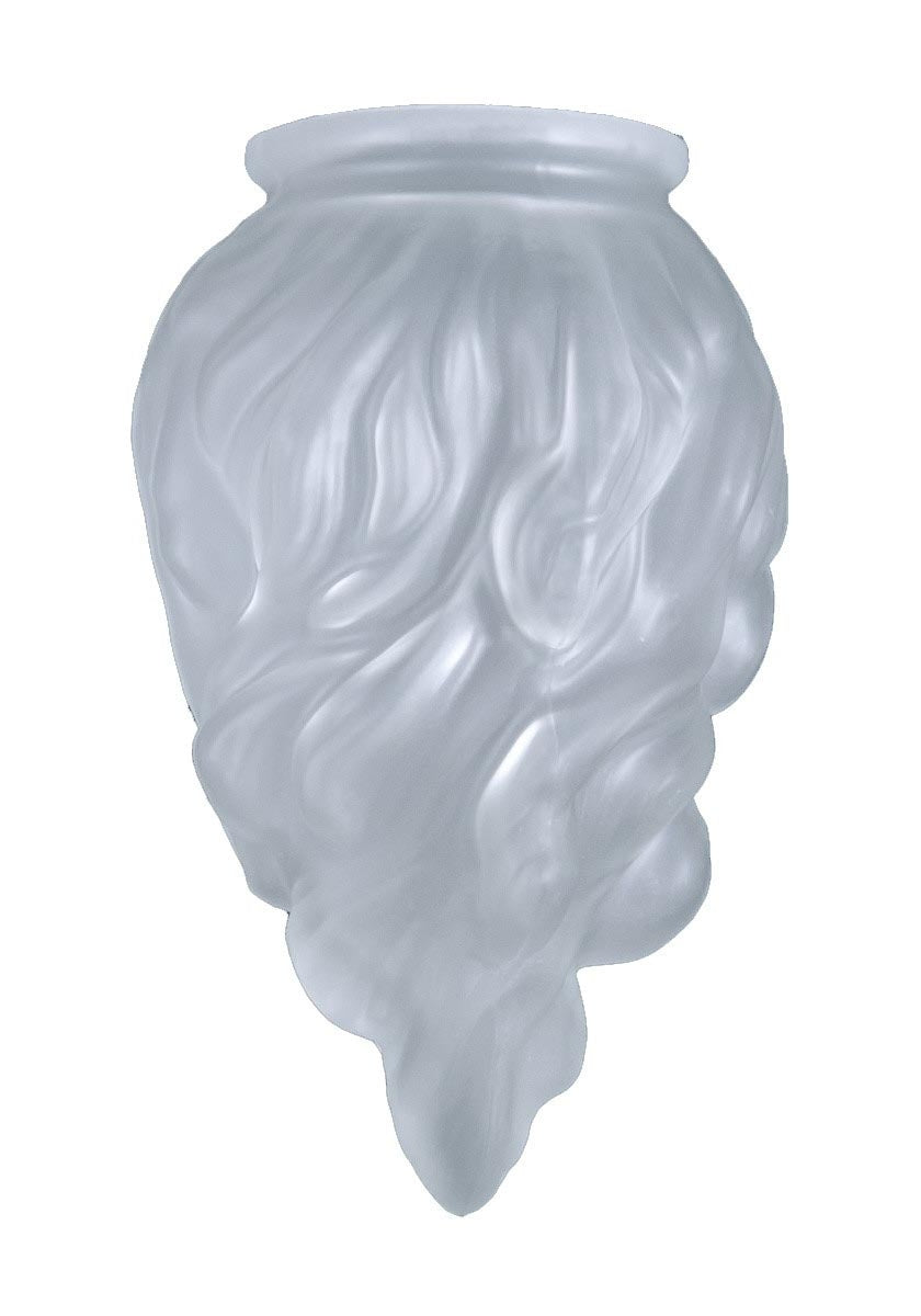 7 1/4" Satin Crystal Stalactite, 3-1/4 inch lip fitter