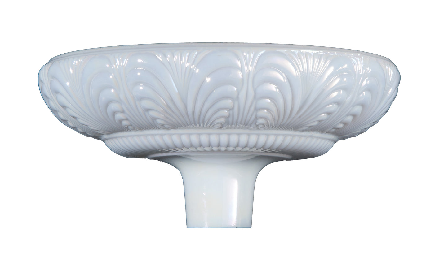 14 1/2" Victorian Style Torchiere Lamp Shade, 2-3/4 inch fitter