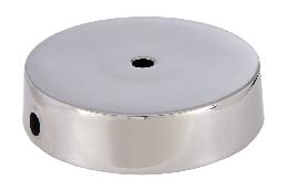 Nickel Plated Disc Brass Lamp Base, Choice of Size 4 to 6" Dia.