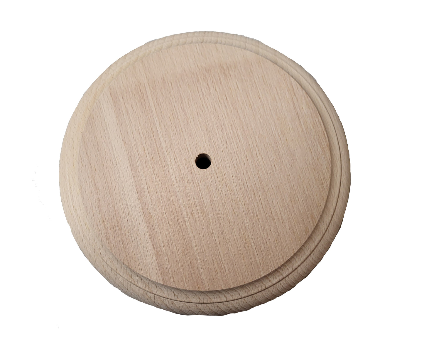 Unfinished Raw Wooden Lamp Bases, Choice of Size 4 to 9" Top Dia. (10220U)