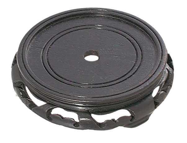 Waxed Black Finish, Oriental Wooden Bases