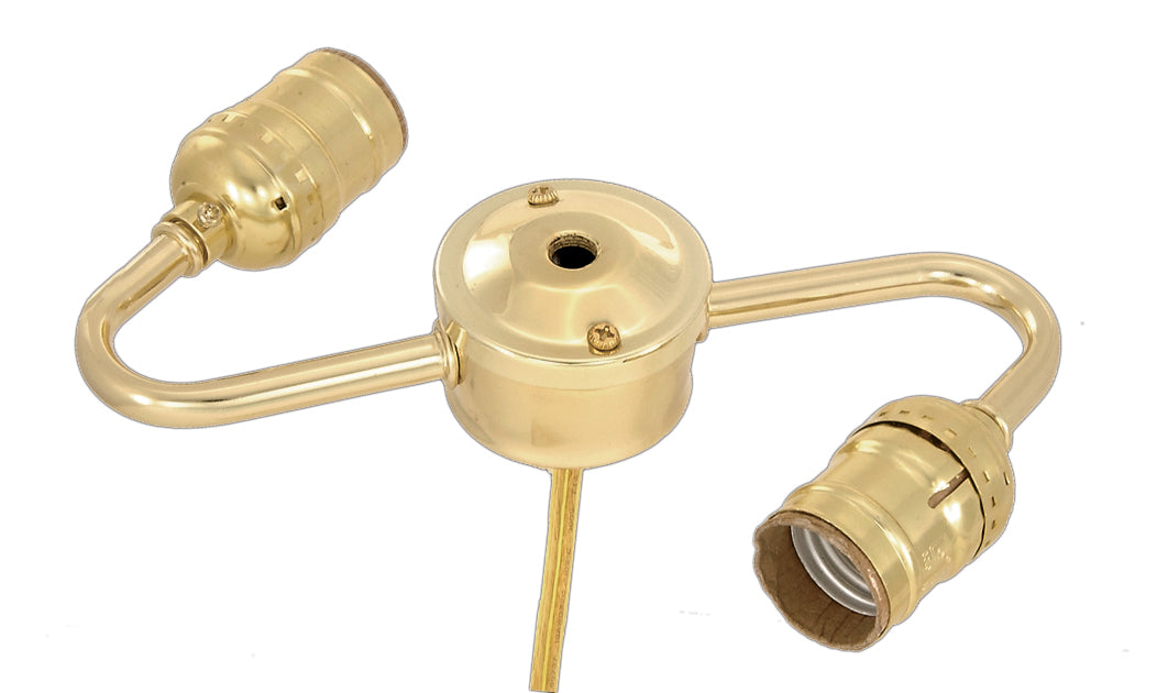 2-Arm Lamp Cluster Body w/Keyless Sockets - Wired