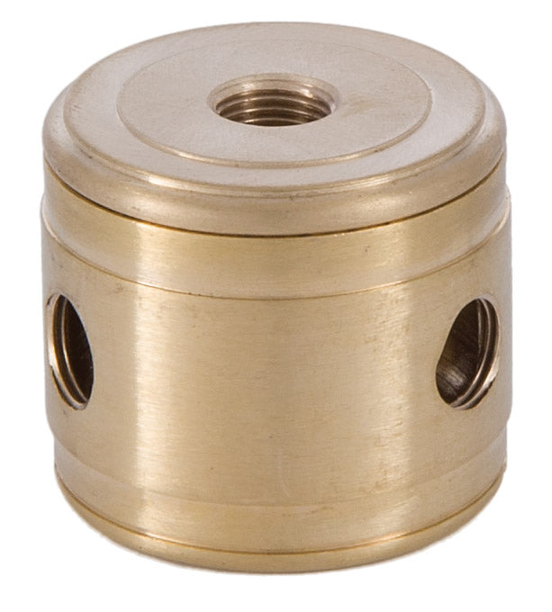 Turned Brass 2-P.C. Cluster Body, 3-Light, Unfinished