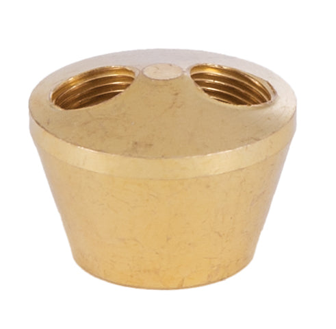 Turned Brass 1-P.C. Modern Cluster, 2-Light, Unfinished