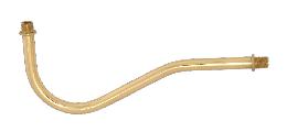 Brass Pin-up Lamp or Fixture Arm, 1/8M x 1/8M