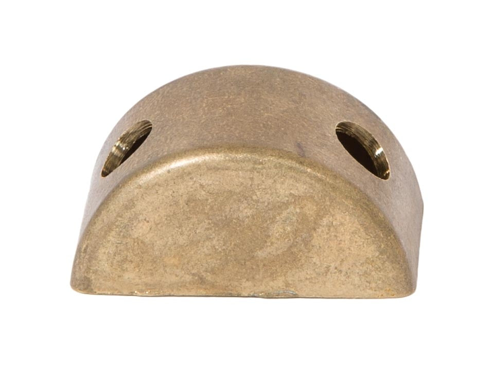 2-Arm Die Cast Brass Wall Plate Cluster Body, 1/8IP Slip, Unfinished