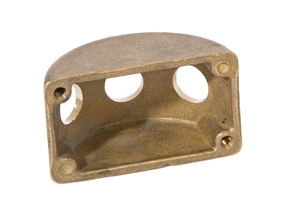 3-Arm Die Cast Brass Wall Plate Cluster Body, Unfinished