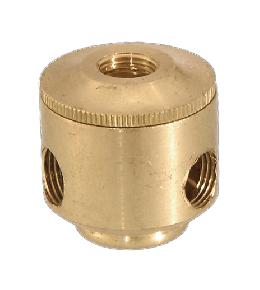 Turned Brass 2-P.C. Cluster Body, Choice of 2 or 3 Light, Unfinished