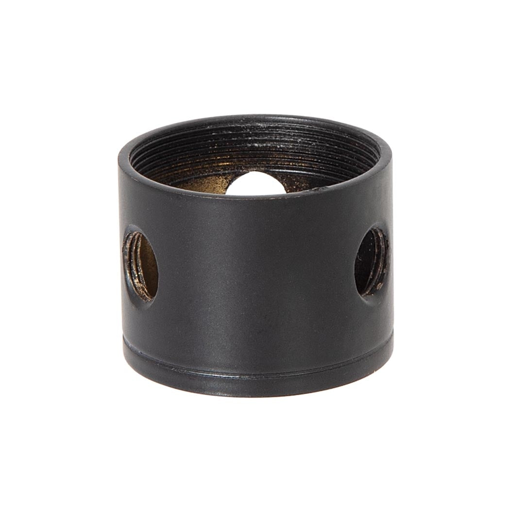 1-1/4 Inch Tall, 3 Side Hole Satin Black Finish Turned Brass Cluster Body