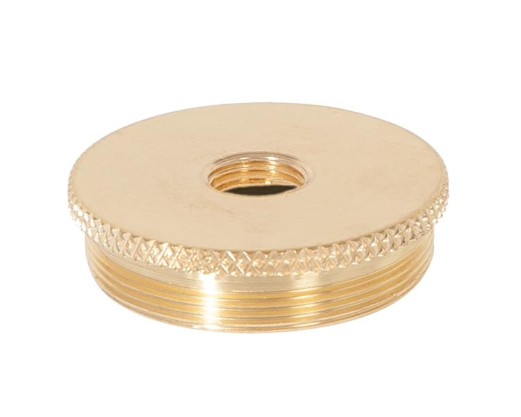 1.494 Inch Diameter Unfinished Brass Cluster Body Cap, Tap 1/8F