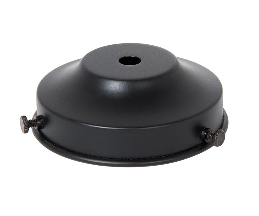 3-1/4 Inch Fitter Satin Black Finish Steel Lamp Shade Holder