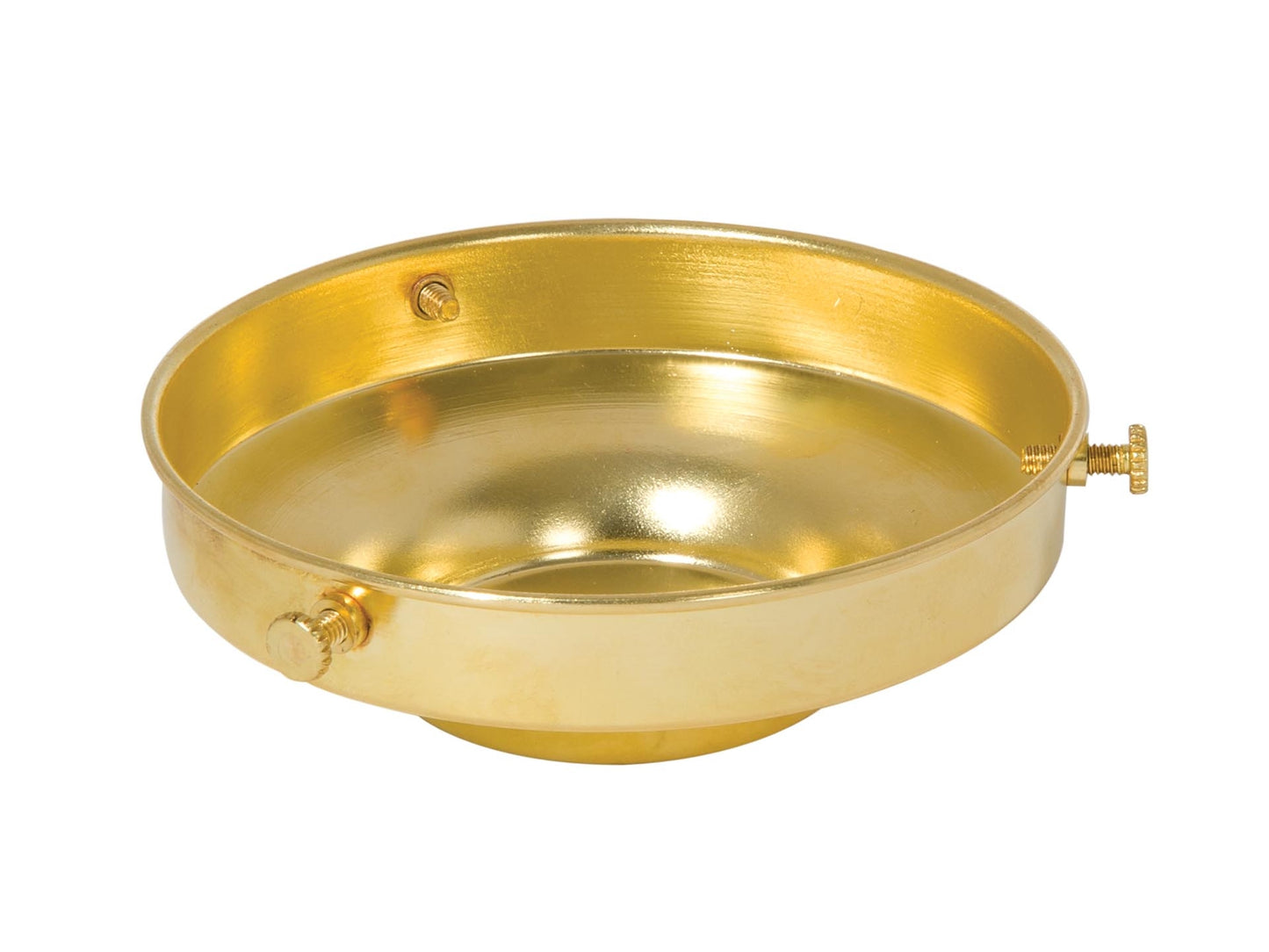 4 Inch Fitter Spun Unfinished Brass Lamp Shade Holder, 1/8IP