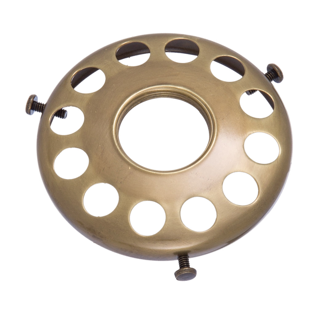 Antique Brass Finish 3 1/4 Inch UNO Shade Holder