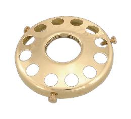 3 1/4" Fitter, Brass Screw-On UNO Type Shade Holder
