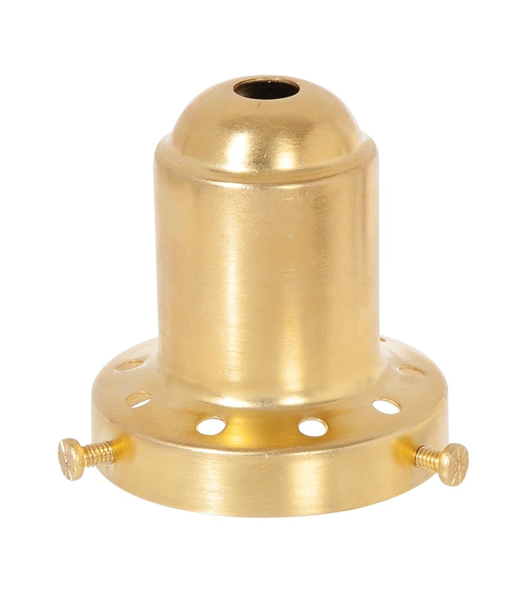 2-1/4 Inch Fitter Antique Brass Finish Spun Brass Lamp Shade