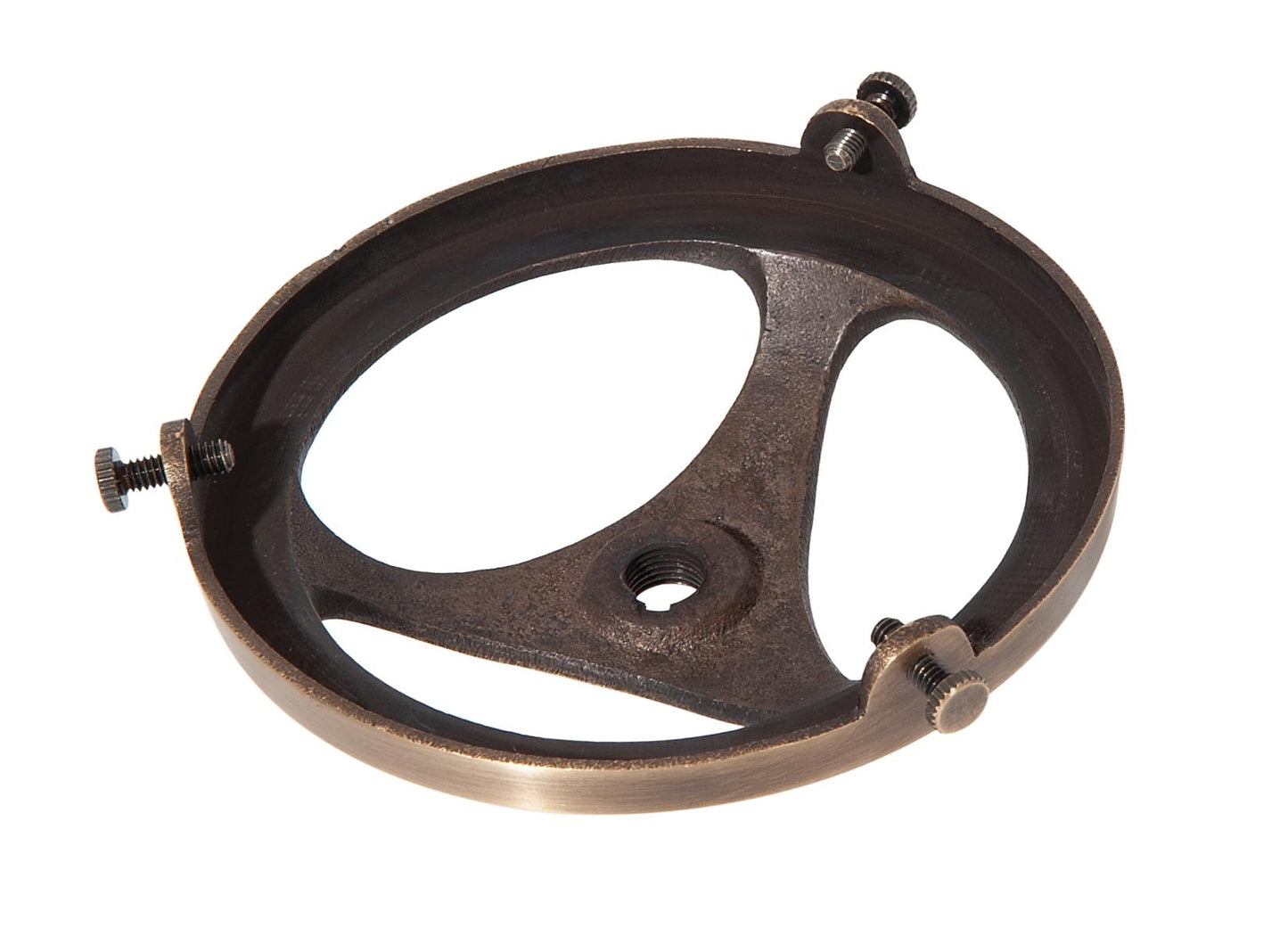 4 Inch Fitter Antique Brass Finish Cast Brass Lamp Shade Holder, Tap 1/8F Center Hole