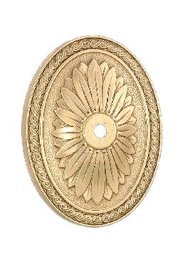 Cast Brass Back Plate w/Fine Detail