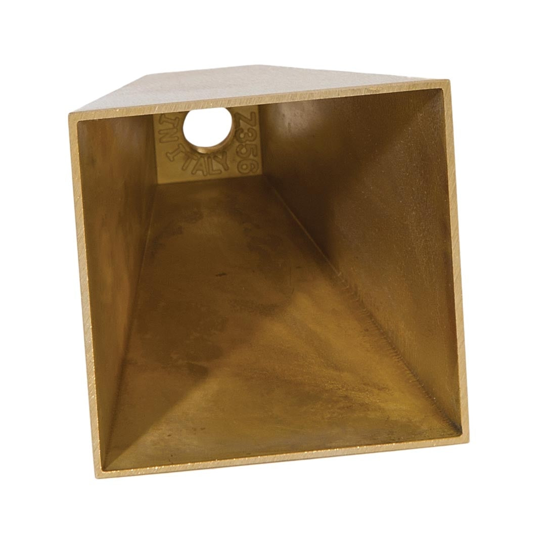 4" Tall, 7/8" x 7/8" Top Modern Cast Brass Socket Cup