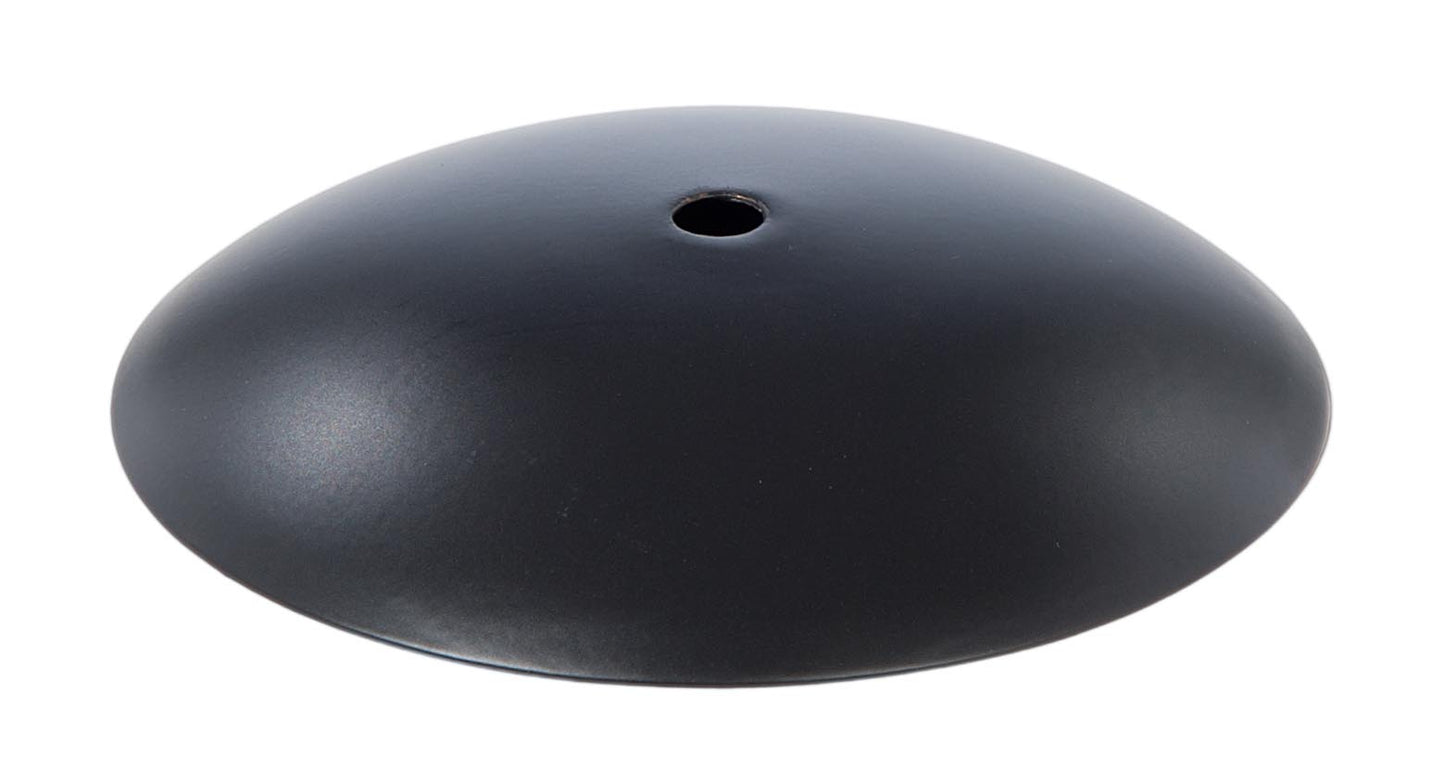 5 3/4" Satin Black Modern Canopy or Sconce Cap