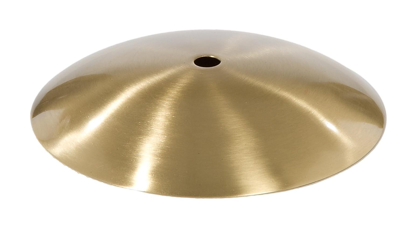 5 3/4" Satin Brass Modern Canopy or Sconce Cap