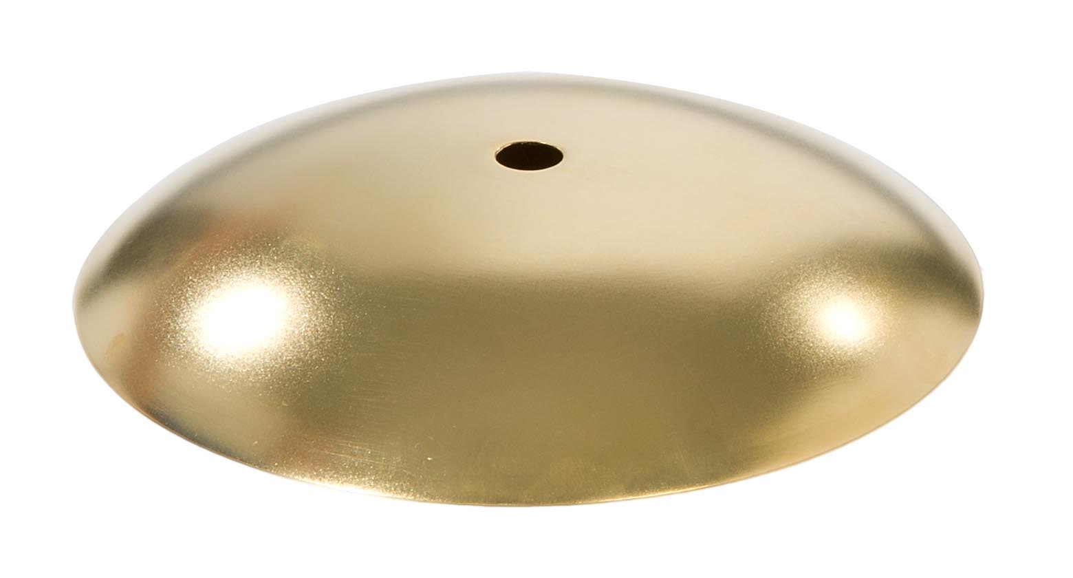 5 3/4" Unfinished Brass Modern Canopy or Sconce Cap