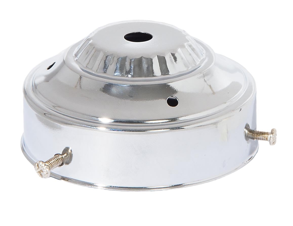 3-1/4" Fitter Steel Shade Holder, 1/8 IP Slip, Chrome Plated