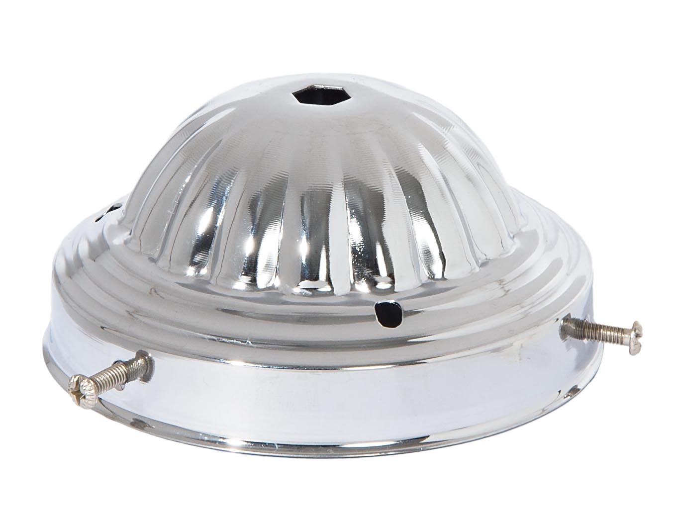 4" Fitter Steel Shade Holder, 1/8 IP, Chrome Plated