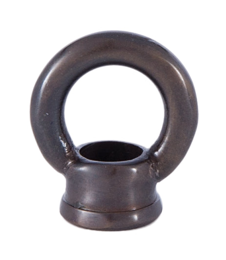 1" Cast Brass Loop with Wire Way, tap 1/8F (3/8" diameter), Antique Bronze Finish