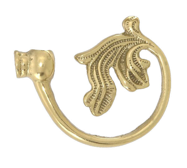 3 1/2" x 3" Cast Brass Arm Back, 1/8 F X 1/8 F