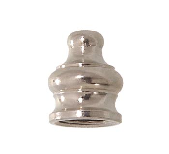 1/2" ht., Nickel Plated Pyramid Finial, 1/8F