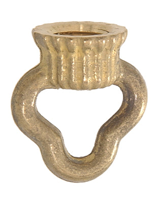 1" Cast Brass Loop with Wire Way, tap 1/8F (3/8" diameter), Unfinished