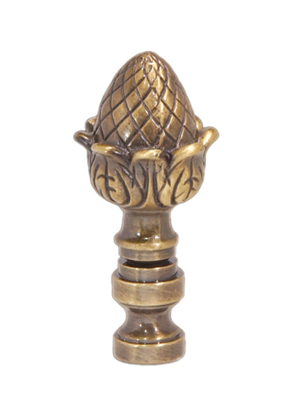 - DISCONTINUED - 2 3/8" Cast Metal Finial w/Antique Finish