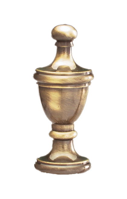 2 5/8" Antique Brass Finial