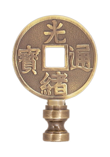 2 5/8" Antique Brass Finial