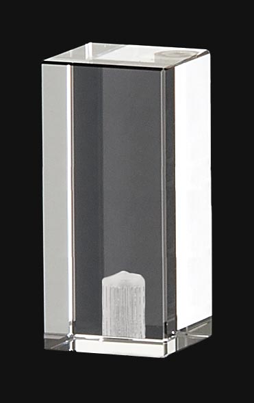 2 1/16" Acrylic Rectangular Cuboid Finial