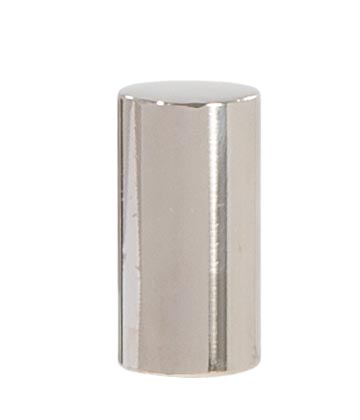 Drum Style Brass Lamp Finial - Polished Nickel Finish, 1" ht.