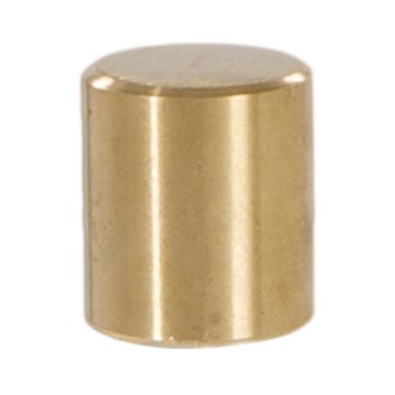 Drum Style Brass Lamp Finial - Unfinished Brass, 1" ht.