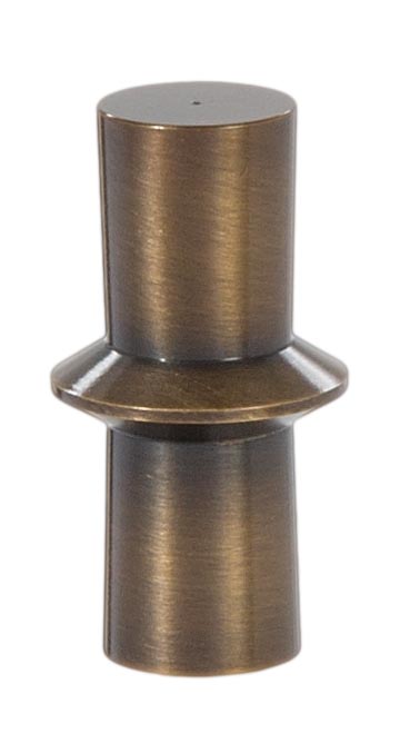 Bowtie Style Brass Lamp Finial - Antique Brass, 1 7/8" ht.