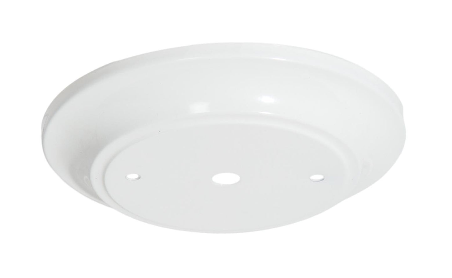 5-1/2" Dia. Glossy White Finish Steel Ceiling Canopy, 1/8IP Slip