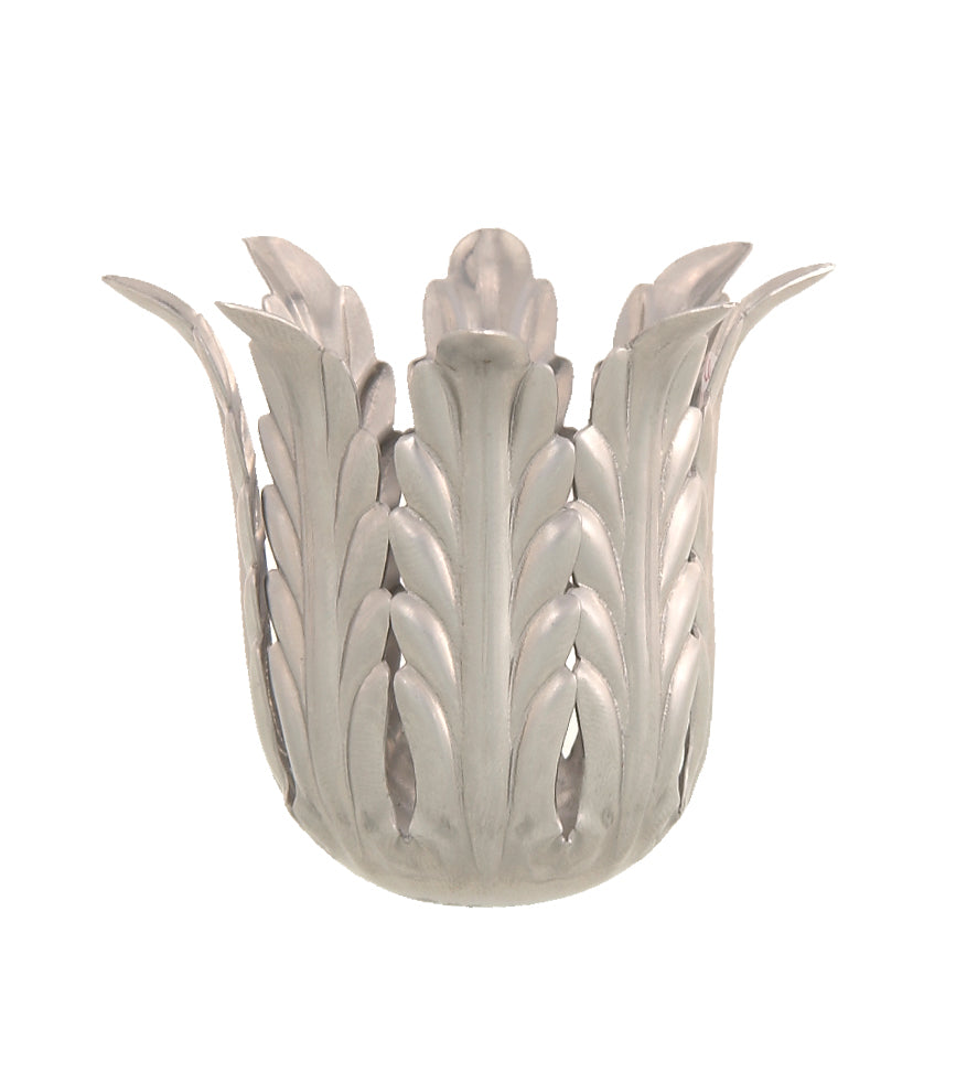 Steel Candle Cup/Husk, 2 3/8" ht.