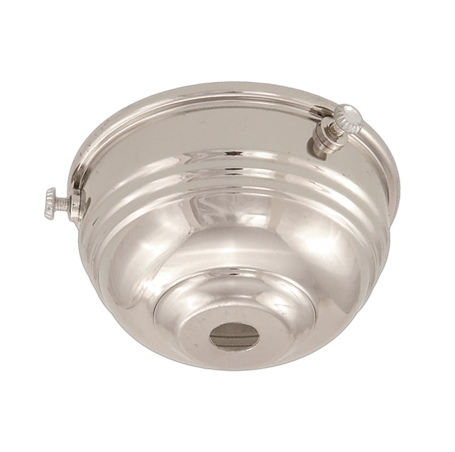 2 1/4" Fitter, Nickel Finish Art Deco Style Holder