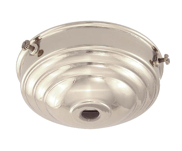 3 1/4" fitter, Nickel Finish Deco Style Holder
