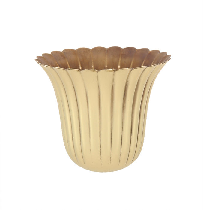 Brass Candle Cup or Husk, 2 5/8" ht.