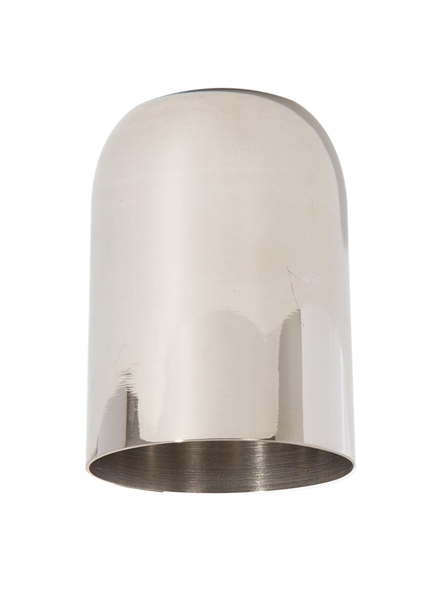 2-7/16 Inch Tall Polished Nickel Finish Brass Lamp Socket Cup