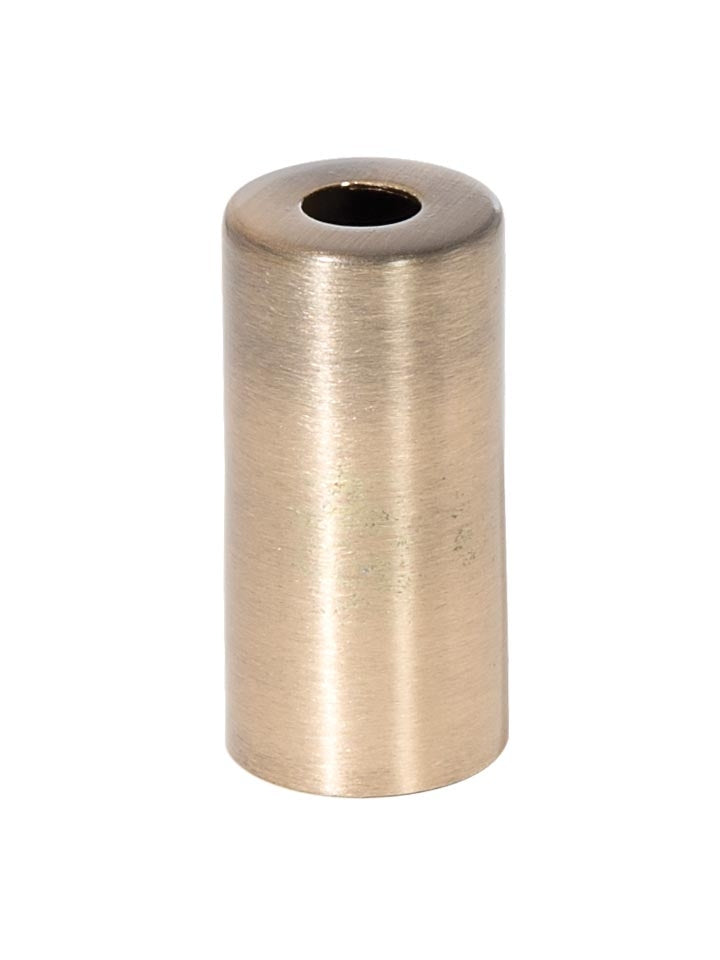 1-15/16 Inch Tall Candelabra E-12 Antique Brass Metal Socket Cup, 1/8IP