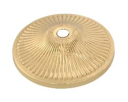 Brass Reeded Break or Bobesche, 3 1/2" dia.